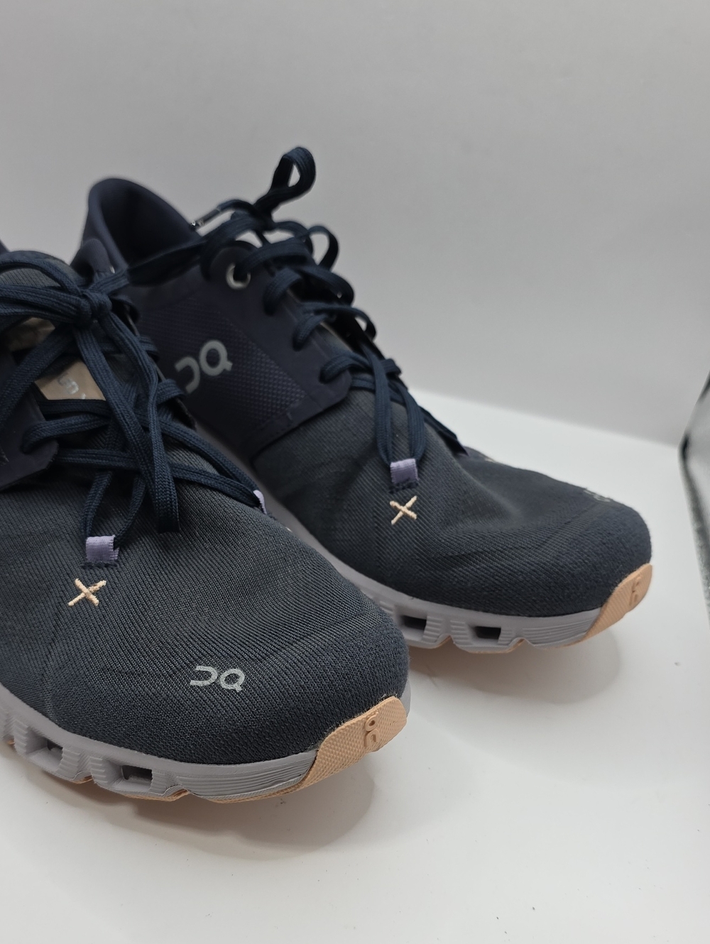 On Clouds X3 Womens Size 9.5 Midnight Heron Running Or Walk Sneakers Pre Owned - Picture 4 of 7